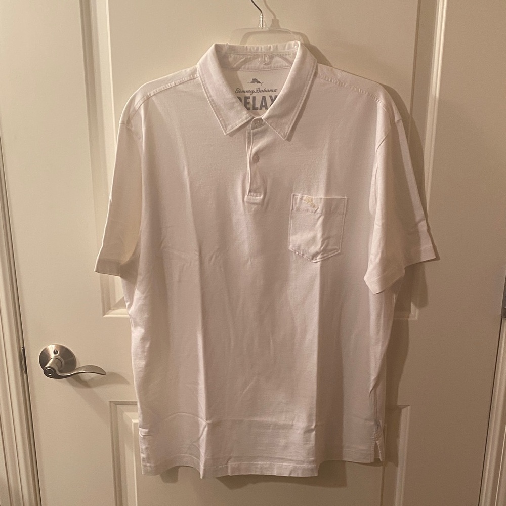 Tommy Bahama Relax Men’s Classic White Polo Shirt